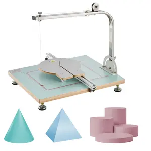 VEVOR 58W Stainless Steel Hot Wire Foam Cutter, Electric Styrofoam Cutting Tool with Temperature Adjustment, Portable Tabletop Unit with Steel Bracket, Angle Cut Capability & Scale Sides, 10.24" Max Cutting Thickness for Foam, KT Board