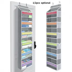 Door Hanging Bag with 6 Side Pockets, Weekly Clothing Organizer, Ideal for Daily Clothes or Diapers, Anti-Tilt Design, Holds Up to 44 Lbs