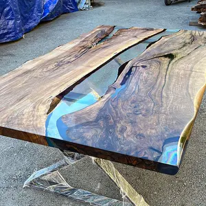 [OST011] Olive Wood Epoxy Table custom epoxy river slab table, Executive Desk, Custom Large Epoxy River Table, Solid Wood Slabs Table, Large Computer Office Desk Workstation, Business Furniture for Home Office