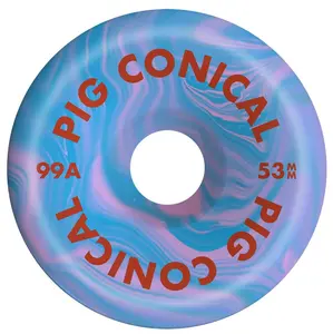PIG CONICAL BLUE/PINK SWIRL 53MM 99A