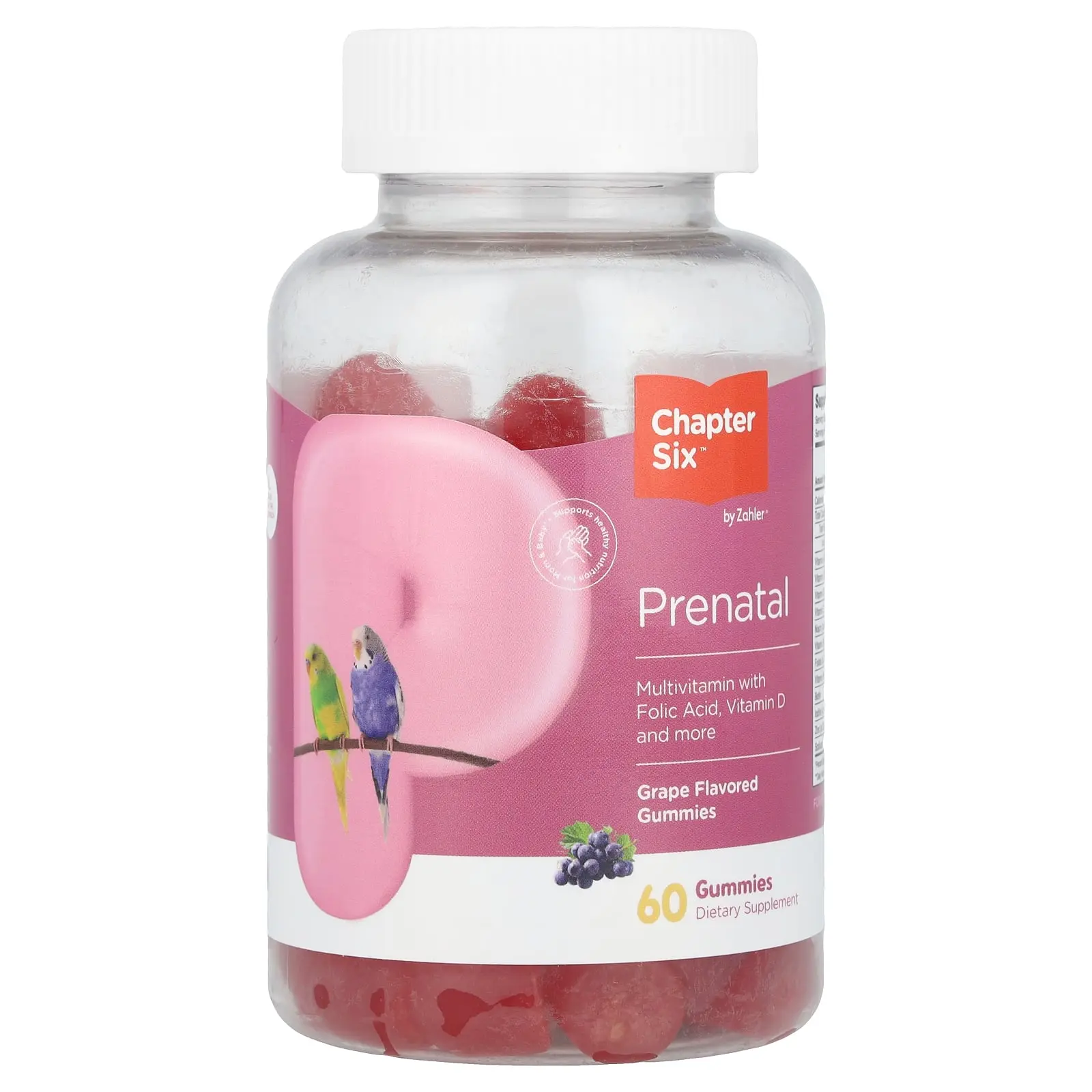 Chapter Six Prenatal Gummies, Grape, 60 Gummies | HSA/FSA Eligible