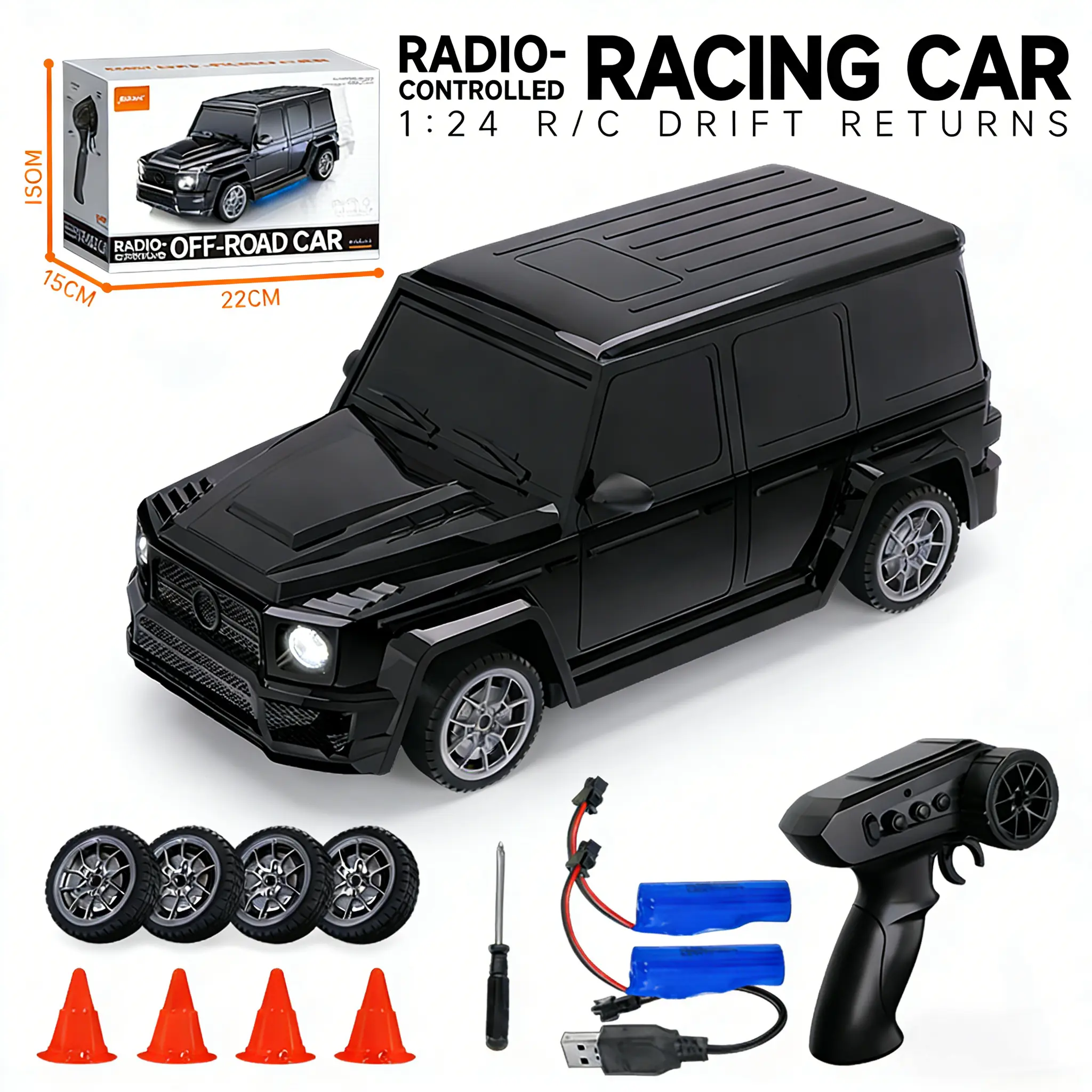 1:24 Scale Purple Chameleon Drift RC Model Car - Remote Controlled Vehicle with Full Proportional Throttle, Off-Road Control, Unisex Little Cars for Family Game Nights, Hobby Sessions, Teenage Boy Gifts, Boyfriend Gift Ideas