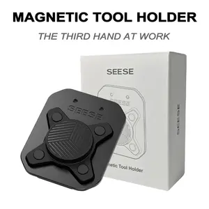 SEESE Magnetic Tool Holder,Clip On Belt Magnet for Screws,Nails,Hammers,Sockets,Pliers,Screwdrivers,Trowels,Drill Bits,Wrenches &More Heavy Duty