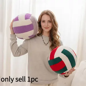Plush Volleyball Pillow, Soft Filled, Cute Volleyball Decorative Pillow, Perfect Gift for Volleyball Fans and Home Decoration