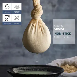 Reusable Food Grade Cheese Cloth Kitchen Multi-Functional Filter, Kitchen Cooking Accessories, Colander, Ideal for Coffee, Cold Brew, Soy Milk, Butter, Cheese, Tofu, Juice