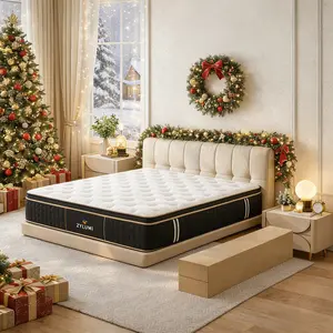 【ZYLUMI】8/10/12/14 Inch Twin, Full, Queen, King Mattress Memory Foam And Spring, Hybrid MattressMedium Firmness, Lumbar Support, For Home Rooms Hotels, Boxed Halloween ChristmasGift Furniture Ergonomic queen size mattress Interior Modern