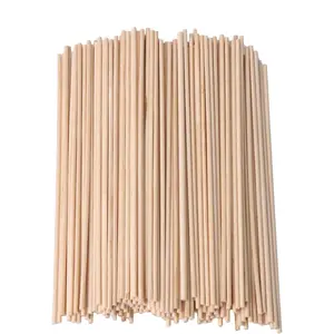 14.8cm Length 2.2mm Dia Round Birch Wood Sticks Wooden Dowel Rods for Lollies Building Architectural Model Pack of 200