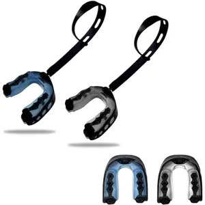 2Pcs Football Mouth Guard, Football Mouthpiece Sports Mouth Guard Youth Mouthguards with Strap Mouthguard for Boxing, Lacrosse and Hockey & for Youth Athletes
