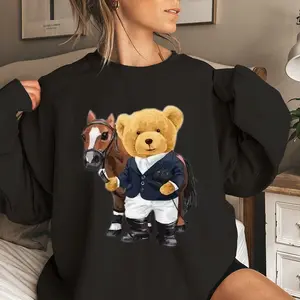 Vintage Horse Equestrian Teddy T-Shirt • Vintage Relaxed Tee • Equestrian Gift Riding Shirt • Plus Sizing Available • Gift for Her