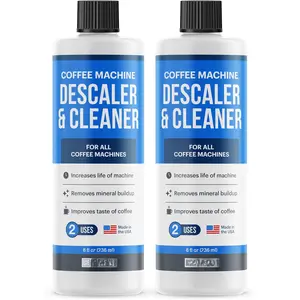 Universal Descaling Solution for  Breville  & Delonghi (4 Uses) | Coffee Machine Descaler Cleaner | Liquid To Descale Automatic Coffee Makers & Espresso Machines