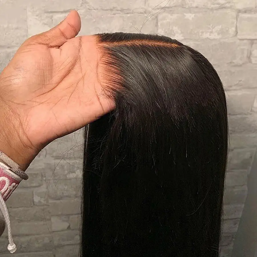 [28 In Only 89$] Bling Hair VIP 9x6 7x5 6x4 5x5 Glueless Wig Real Human Hair Bone Straight Ready To Wear Lace Closure Wig Transparent Pre Cut Lace Wig 180 Density Easy Go No Glue