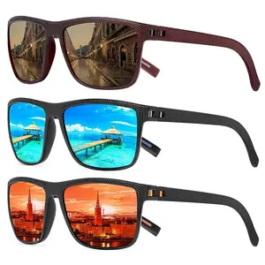 TURBOPEP 3 Pairs Simple Sunglasses For Fishing,Unisex Polarized Glasses, Square Sunglasses,Lightweight Frame Sun Glasses with UV Protection, Travel Accessories gafas de Springtok