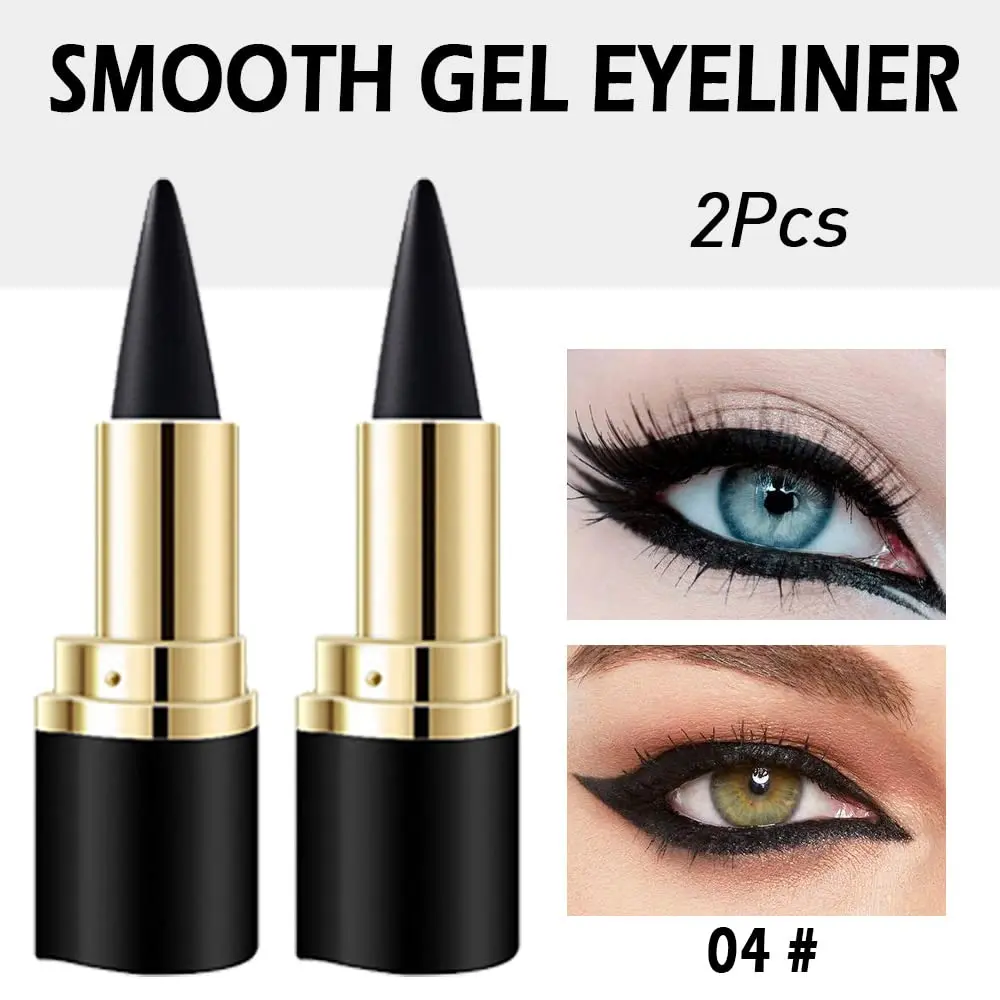 Youth-Focused 2-Pack Gel Eyeliner & Lipliner Pencils - Waterproof, Long-Wear Creamy Natural Black, Waterline/Eyeliner Waterline Compatible, Eyebrow Definition, Eyeshadow Pairing, Ideal Wedding/Valentine's Day Gift Gel Pencil Eyeliner Lip Liner Set Lip Lin