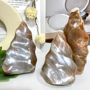 Peach Moonstone Torch Crystal Reiki Crytsal Healing Home Decor From IG Crystal