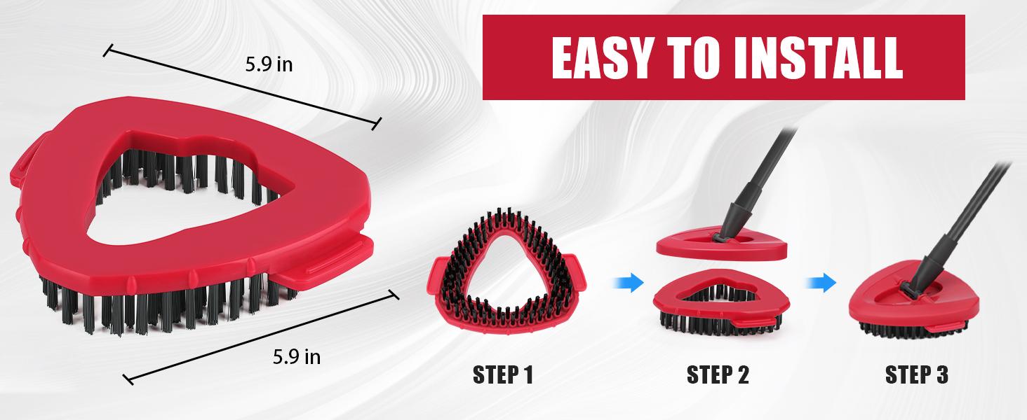 Scrub Brush Replacement Head for O-Cedar EasyWring Spin Mop 1 Tank System Hard Bristle Cleaning Brush Attachment for Bathroom Kitchen Bathtub Floor Easy Install & Clean Scrub Brush Replacement Head for O-Cedar EasyWring Spin Mop 1 Tank System Hard Bristle Cleaning Brush Attachment for Bathroom Kitchen Bathtub Floor Easy Install & Clean