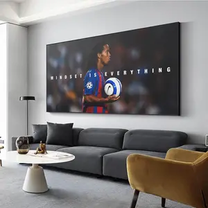 Ronaldinho Mindset Is Everything Football Quote Poster