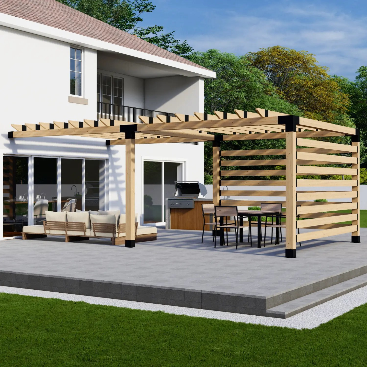 DIY Kit w/ Brackets to Build a Pergola