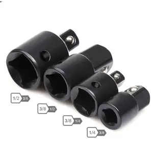 Air Impact Adapter Conversion Socket Set, 4 Counts/set Drive Socket Adapter, Power Tool Accessories for Electric Socket Wrench, Electric Tool Repair, Swivel Socket Set