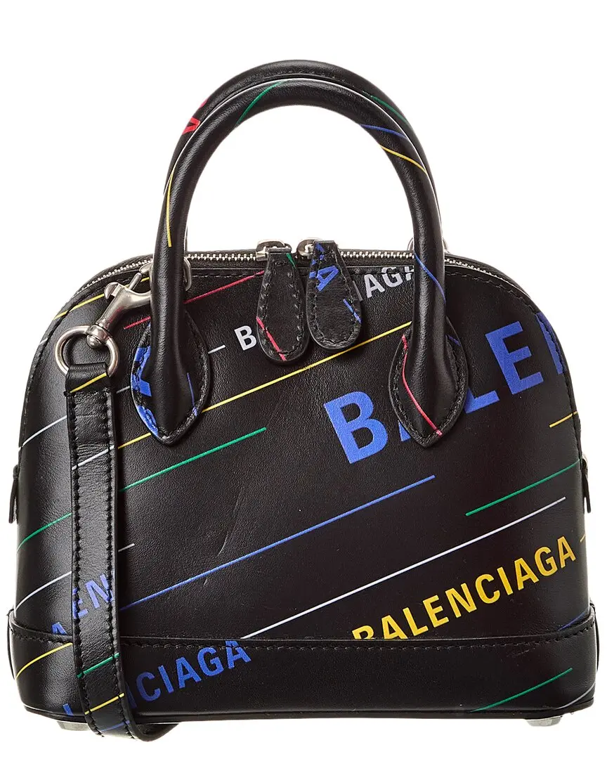 Balenciaga Ville Allover XXS Leather Top Handle Tote (Authentic Pre-Loved) Balenciaga Ville Allover XXS Leather Top Handle Tote (Authentic Pre-Loved)