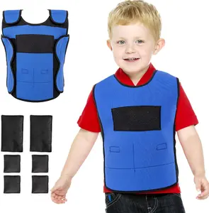 OUTREE Adjustable Weighted Vest for 3+ Years Old Kids with Sensory Needs, Compression Vest for Kids with ADHD and Autism