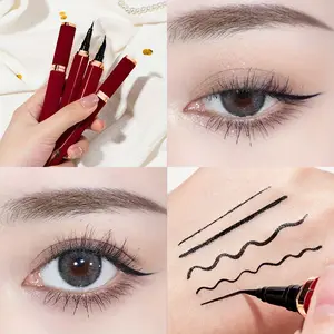 【Free shipping】Red velvet eyeliner pen, extremely thin, waterproof, sweat resistant, durable, not easy to get dizzy, quick drying eyeliner liquid brush