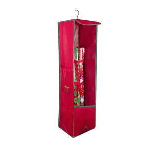 Northlight 36" Vertical Red/Green Hanging Stora ge Bag