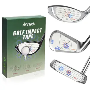 Arttodo Golf Impact Tape, Golf Impact Sticker, Golf Ball Tracker, Self-Teaching Sweet Spot and Consistency Analysis, Golf Gift