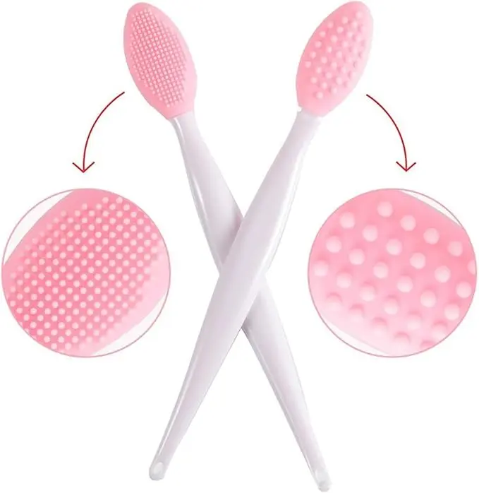 1 pcs Silicone Lip Scrub Brush Lip Scrubber Tool Lip Exfoliator Brush Exfoliating Lip Scrub Tool for Dark Lips