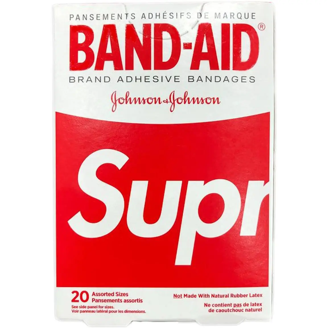 Supreme x Band Aid Adhesive Bandages (Box of 20) Red by StockX