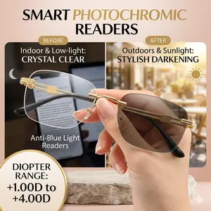 2026 New Smart Auto-Zoom Reading Glasses | HD Blue Light Filter | Auto-Adjusting +1.00 to +4.00 Diopters Unisex Eyewear