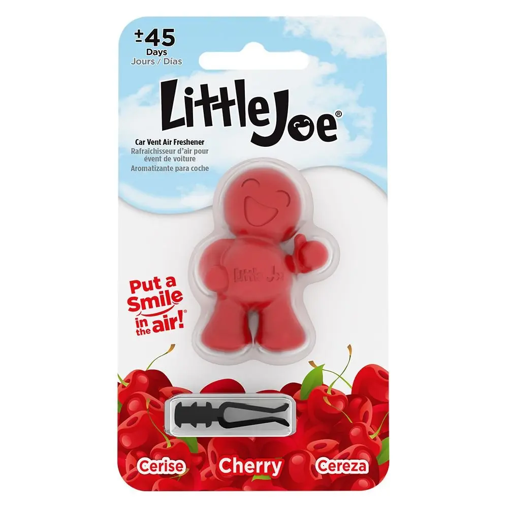 Little Joe Breathe Freshness Car Fragrance Clip - Fruity Sweet Cherry Scent Deodorizer, Automotive Interior Accessory