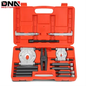 Heavy-Duty Dual-Chuck Bearing Puller,5 Ton Capacity 14pcs Bearing Separator Puller Set, Red