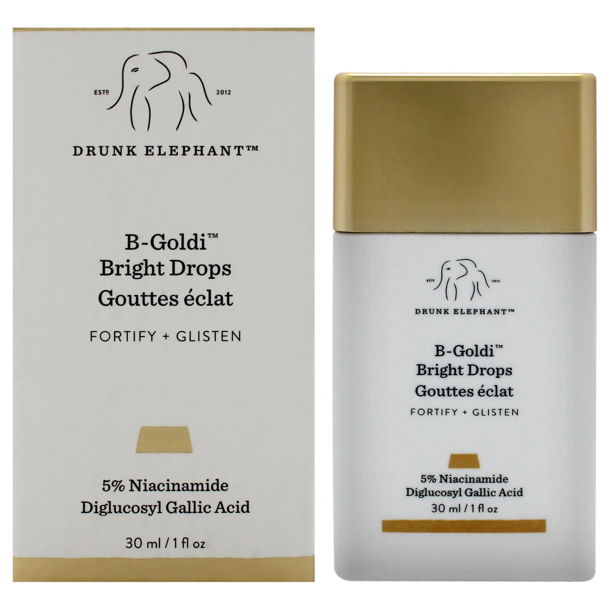 Women's B-Goldi Bright Drops by Drunk Elephant - Radiant, Fortify+Glisten 30ml (1 oz) Beauty & Personal Care Drops