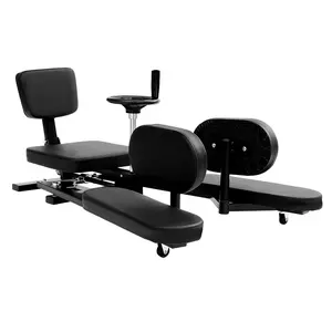 Black Leg Stretching Trainer 0-210° Adjustable 100kg Load for Ballet Dance Gymnastics Home Gym