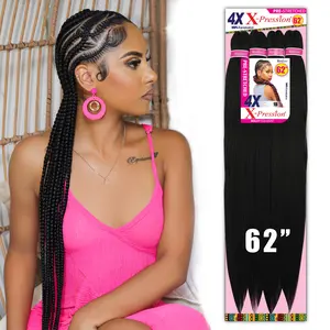 REALISTIC 4X X-PRESSION 62in Easy to braid, KNOTLESS, FEED in Braid (FOLDED 31", UNFOLDED 62")