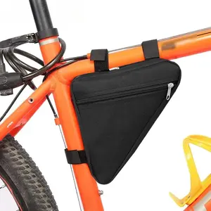 Mountain Bike Triangular Bag Bicycle Front Frame Handle Handbag Phone Bag Flashlight Bag Road Bike Triangular Bag Waterproof Bag