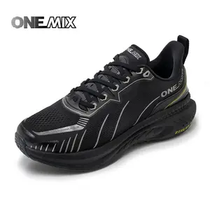 ONEMIX Men’s Cushioned Running Shoes Breathable Mesh Athletic Sneakers Shock Absorbing Non Slip Walking Footwear Arch Support Helps Reduce Knee Fatigue All Season Casual Workout Gym Sports Shoes #SummerVibes Activewear