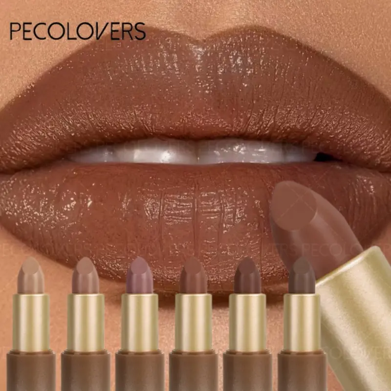 6PCS Non-stick Lipstick Makeup Long-Lasting Waterproof Lipstick Beauty Products Cosmetic,Suitable for Parties, Music Festivals, Weddings
