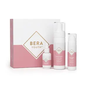 L'eudine Face Care System: Foaming Facial Cleanser, Anti-Aging Cream & Vitamin C Elixir – 3-Piece Skincare Bundle with Hyaluronic Acid & Sabonaria Pumila Stem Cell Extract