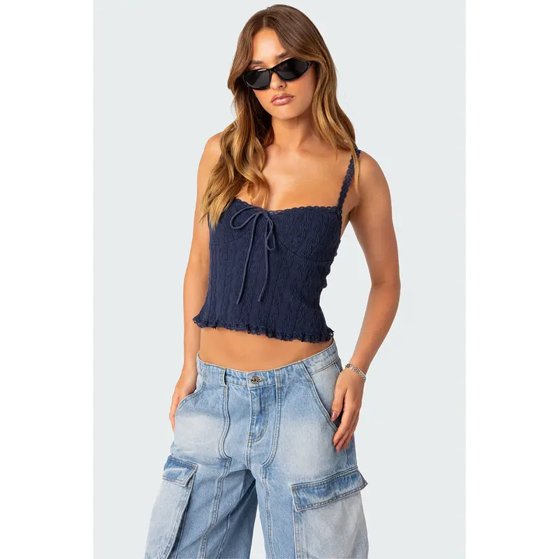 Cider Cotton-blend Boat Neck Graphic Tank Top SwimWeek - TikTok Shop