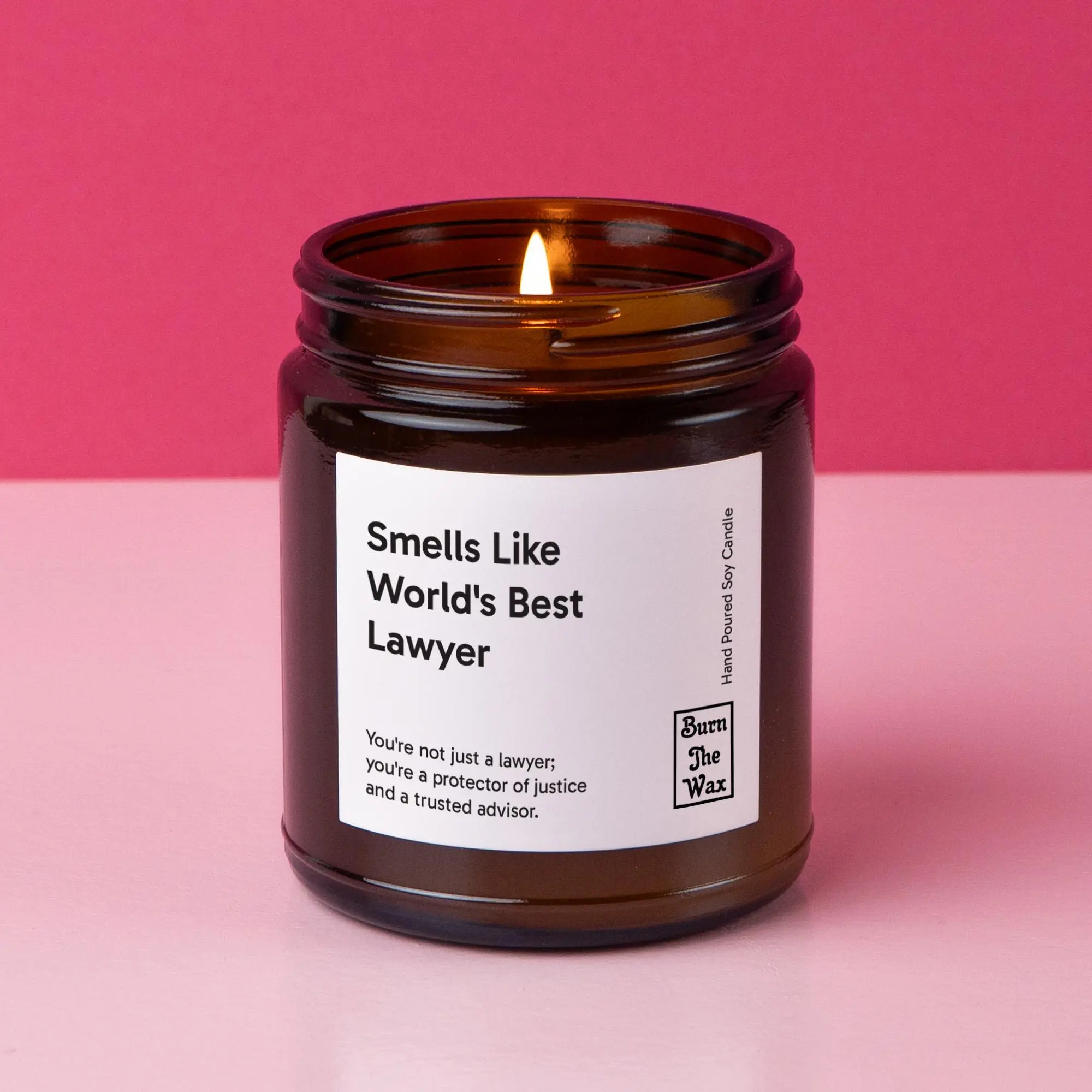 Smells Like World's Best Lawyer Soy Candle | Lawyer Gift, Gift for Lawyer, Future Lawyer, Graduation, Christmas Gift