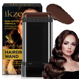 Ikzee comb hair dye stick 20g (dark brown) 1 box, with its own precision comb, can accurately apply hair, smooth and even hair dye, semi-permanent hair dye Haircare