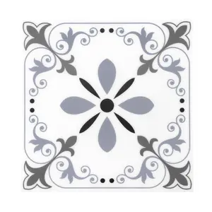 Jeedeson Bathroom Vinyl Flooring Gray 10 Pack for Floor and Wall self adhesive tile wallpaper