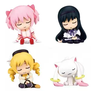 Puella Magi Madoka Magica Gacha Figures Kaname Madoka Homura Mami Gashapon PVC Model Toys