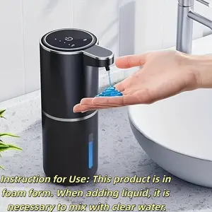 Automatic Touchless Soap Dispenser Wall-Mounted Infrared Sensor Foam Hand Sanitizer Machine, USB Rechargeable, Hygienic Home Bathroom Accessory