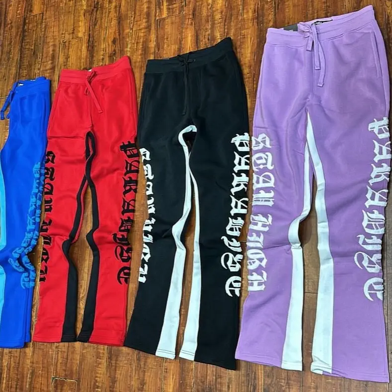 Stacked sweatpants cotton