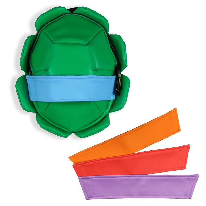 PJammy TMNT Domed Shell Cartoon Lunch Bag - 11" Solid Insulated Tote with Character Straps, Top Handle, Dual Compartments for Food