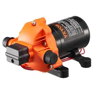 【fathersdaygift】VEVOR 12V Diaphragm Pump, 1.8 GPM (6.81 L/min), 3-Chamber 12 Volt DC Water Pump with Automatic Pressure Switch 40-100 PSI Adjustable, 60 PSI, 1/2'' MNPT Port, for RV Yacht Food Truck Camper Marine