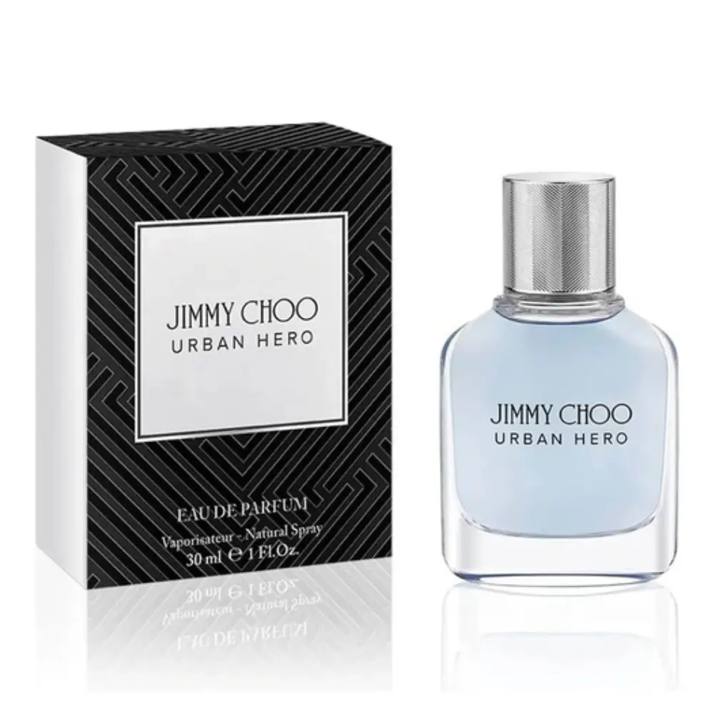Jimmy Choo Urban Hero Eau de Parfum Spray for Men - Aromatic Citrus Woody Bold EDP Perfume Spray, Sophisticated Single Item Fragrance