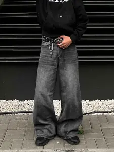 Men's Wide Leg Relaxed Fit Jeans, Loose Casual Comfy Denim Trousers for Daily Wear, Fashion Men's Bottoms for All Seasons